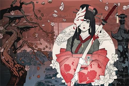 CYQFEZ Puzzle 1001 Pcs - Ukiyoe Japanese Anime Samurais Poster - Spiele Zur Stressreduzierung Für Die Ganze Familie - Buntes Illustrations - Lustiges Puzzlespielzeug Für Erwachsene Wz83Wk von CYQFEZ