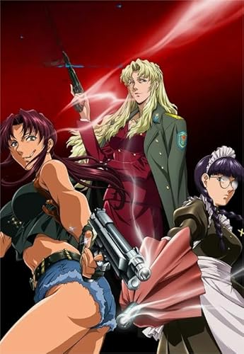 CYQFEZ Puzzles 1000 Stück ，Lrregular Puzzle ，Animes Black Lagoons Posters ，Lernspielzeug Für Die Ganze Familie Gifts,Stressabbauspiel Für Erwachsene Art Picture,Yz46Wz von CYQFEZ