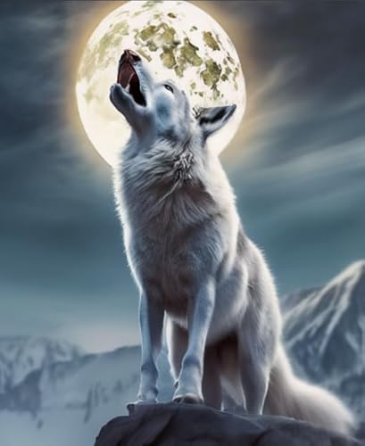 CYQFEZ Wolfs Animal Plakat-Bilder, Puzzle 1000 Teile, Bunte, Erwachsene Stressabbau Spiel Kunst Bild, Heim-Dekoration, Gedächtnis-Kognitions Spiel Für Ältere Menschens - Pz419Vw von CYQFEZ