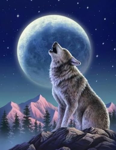 CYQFEZ Wolfs Animal Plakat-Bilder, Puzzle 1000 Teile, Bunte, Erwachsene Stressabbau Spiel Kunst Bild, Heim-Dekoration, Gedächtnis-Kognitions Spiel Für Ältere Menschens - Pz420Vw von CYQFEZ