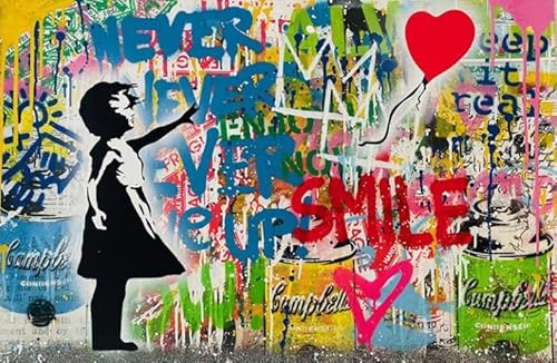 Heim-Dekoration - 1000 Teile Puzzle - Banksyss Street Art Graffiti - Für Erwachsene Personalisiert Herausforderung Spielzeug Gifts Sq133Zy CYQFEZ von CYQFEZ