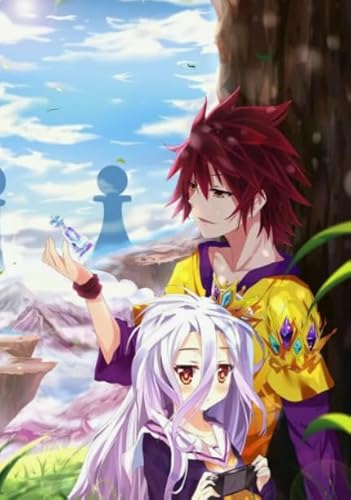 Jigsaw 1000 Teile,No Game No Life Poster,Lernspielzeug Für Kinder,Buntes Puzzle,Gedächtnis Kognition Spiele Kq52Zp von CYQFEZ