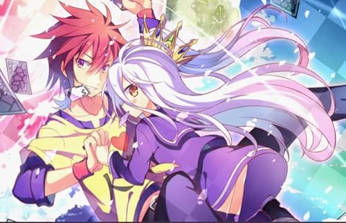 Jigsaw 1000 Teile,No Game No Life Poster,Lernspielzeug Für Kinder,Buntes Puzzle,Gedächtnis Kognition Spiele Kq54Zp von CYQFEZ