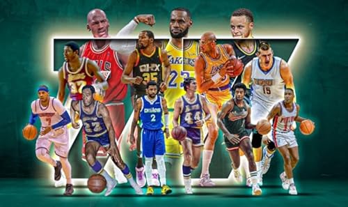 Jigsaw 1000 Teile - Basketball Players Art Pictures - Wand Kunst Dekoration - Familie Stress Reduktion Spiele Kq167Zp von CYQFEZ