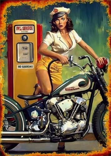 Puzzle 1000 Teile - Für Familie Stressabbau Spiele Plakate - Vintage World Warii Motoss Girlss Painting - Zimmer Dekoration Gifts Sq242Zy CYQFEZ von CYQFEZ