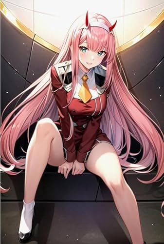 Puzzle 1000 Teile - Japanese Animes Franxx Poster - Dekompression Spielzeug - Familie Stress Reduktion Spiele -Puzzle Spiele Für Erwachsene Jugendliche Kq229Zp von CYQFEZ