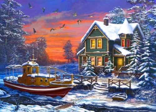 Puzzle 1000 Teile - Kinkades Snowy Houses Art Oil Painting - Für Heim-Dekoration - Ältere Menschen Gedächtnis Kognition Spiele - Familie Spaß Herausforderung Spielzeug Gifts Sq192Zy CYQFEZ Puzzle 1000 Teile - Kinkades Snowy Houses Art Oil Painting - Für Heim-Dekoration - Ältere Menschen Gedächtnis Kognition Spiele - Familie Spaß Herausforderung Spielzeug Gifts Sq192Zy CYQFEZ von CYQFEZ