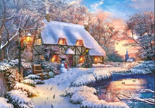Puzzle 1000 Teile - Kinkades Snowy Houses Art Oil Painting - Für Heim-Dekoration - Ältere Menschen Gedächtnis Kognition Spiele - Familie Spaß Herausforderung Spielzeug Gifts Sq194Zy CYQFEZ Puzzle 1000 Teile - Kinkades Snowy Houses Art Oil Painting - Für Heim-Dekoration - Ältere Menschen Gedächtnis Kognition Spiele - Familie Spaß Herausforderung Spielzeug Gifts Sq194Zy CYQFEZ von CYQFEZ