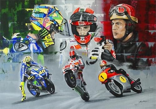 Puzzle 1000 Teile - Motoss Racings Art Pictures - Für Erwachsene Personalisiert Herausforderung Spielzeug - Zimmer Dekoration Gifts Sq160Zy CYQFEZ von CYQFEZ