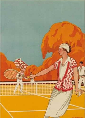 Puzzle 1000 Teile - Retro - Abstract Tennis Plakate - Wand Kunst Dekoration - Für Erwachsene Personalisiert Herausforderung Spielzeug Gifts Sq241Zy CYQFEZ von CYQFEZ