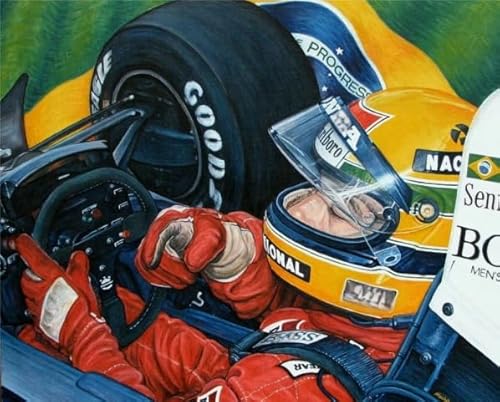 Rätsel 1000 Stück - Racing F1 Wall Art Picture - Colourful Abstract Jigsaw - Fun Spiel Spielzeug Educational Spiel for Erwachsene Posters FX29PV von CYQFEZ