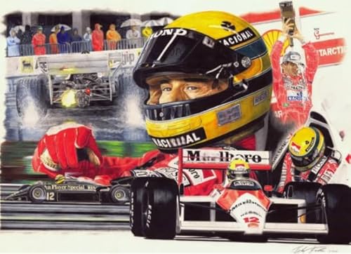 Rätsel 1000 Stück - Racing F1 Wall Art Picture - Colourful Abstract Jigsaw - Fun Spiel Spielzeug Educational Spiel for Erwachsene Posters FX30PV von CYQFEZ
