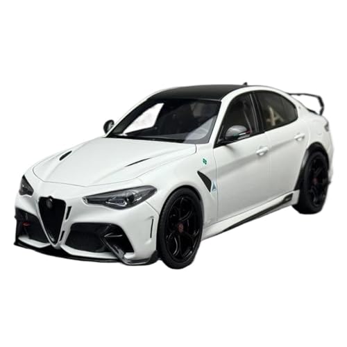 CYQOCD Mini Auto Spielzeug 1/18 Für Alfa Romeo Giulia Weiß Metall Auto Modell Diecast Modell Familie Souvenir Dekoration Wohnkultur von CYQOCD