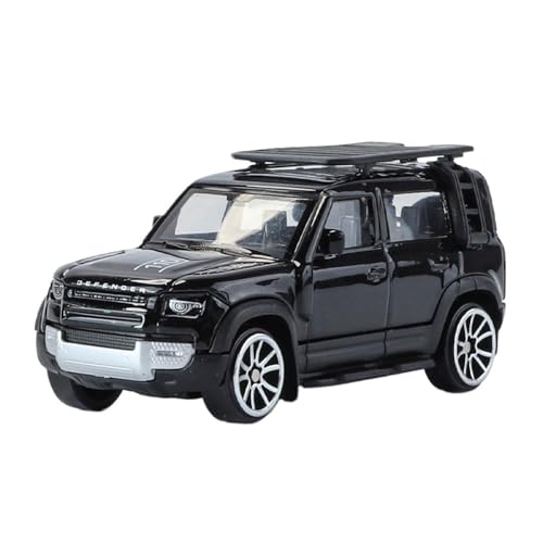 Mini Auto Spielzeug 1/64 Für Land Rover Defender 110 Maßstab Legierung Auto Modell Szene Simulation Spiel Off-Road Spielzeug Fahrzeug Wohnkultur(Black) von CYQOCD