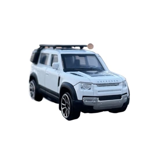 Mini Auto Spielzeug 1/64 Für Land Rover Defender 110 Maßstab Legierung Auto Modell Szene Simulation Spiel Off-Road Spielzeug Fahrzeug Wohnkultur(White) von CYQOCD