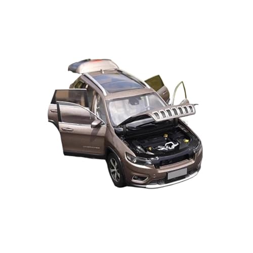 CYQOCD Mini Auto Spielzeug 1:18 Für Cherokee 2020 SUV Legierung Automodell Spielzeug Geeignet Für Indoor Und Outdoor Spielfahrzeuge Wohnkultur(Brown) von CYQOCD