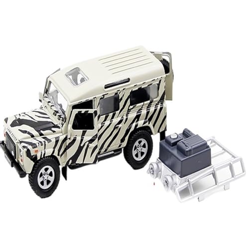 CYQOCD Mini Auto Spielzeug 1:32 Für Land Rover Defender Camouflage Geländewagen DREI Türen Mit Sound- Und Lichtfunktion Wohnkultur von CYQOCD