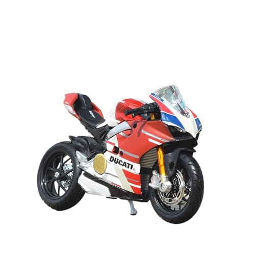 CYQOCD Miniatur Motorfahrzeug Modelle 1:18 Für Ducati V4S Panigale Meritori Neue Motorrad Modell Eingerichtet Ornament Kuchen Dekoration Druckguss-Nachbildung von CYQOCD