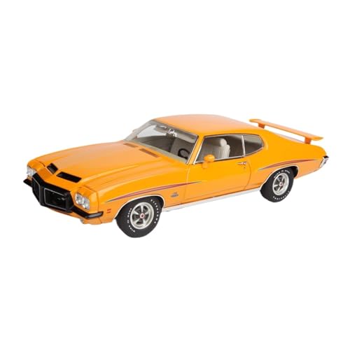 Mini Auto Spielzeug 1/18 Für 1971 Pontiac GTO Richter Legierung Großformat Automodell Orange Fahrzeug Souvenir Dekoration Wohnkultur von CYQOCD
