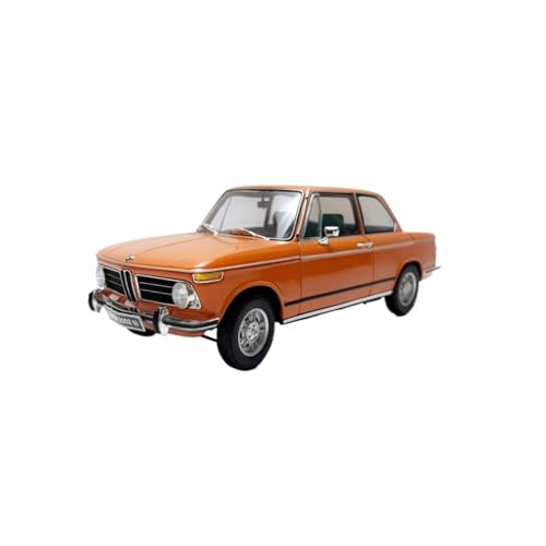 Mini Auto Spielzeug 1/18 Für 2002tii Legierung Volle Öffnung Simulation Auto Modell Statische Hause Display Modell Wohnkultur(Orange) von CYQOCD