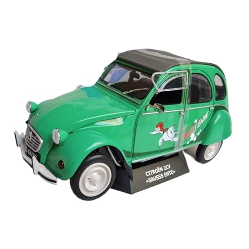 Mini Auto Spielzeug 1/18 Für Citroen 2Cv Sausss Ente Legierung Automodell Maßstab Druckguss Outdoor-Simulation Spielzeug Display Wohnkultur von CYQOCD