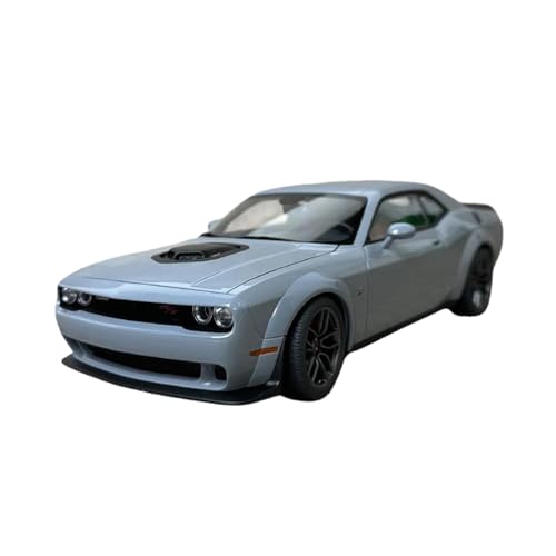 Mini Auto Spielzeug 1/18 Für Dodge Challenger R/T SCAT Pack WIDEBODY 2022 Auto Modell Statische Modell Sport Auto Wohnkultur(Gray) von CYQOCD