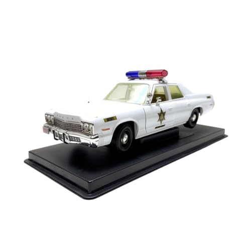 Mini Auto Spielzeug 1/18 Für Dodge Monaco Weiß Sammlerlimousine Modell Legierung Mini Auto Modell Seltenes Fahrzeug Wohnkultur von CYQOCD