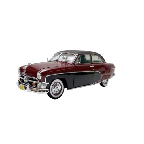 Mini Auto Spielzeug 1/18 Für Ford Crestliner 1950 Luxus-Sammleredition Limousine Legierung Maßstab Auto Retro-Modell Wohnkultur(Red) von CYQOCD