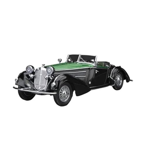 Mini Auto Spielzeug 1/18 Für Horch Roadster 1939 Auto Exklusive Sammler Legierung Auto Modell Display Hobbyist Sammlung Wohnkultur(Black A) von CYQOCD