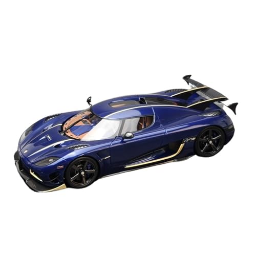 Mini Auto Spielzeug 1/18 Für Koenigsegg Agera RS Blau Carbon Harz Limited Edition Auto Sport Auto Modell Mode Ornamente Wohnkultur von CYQOCD