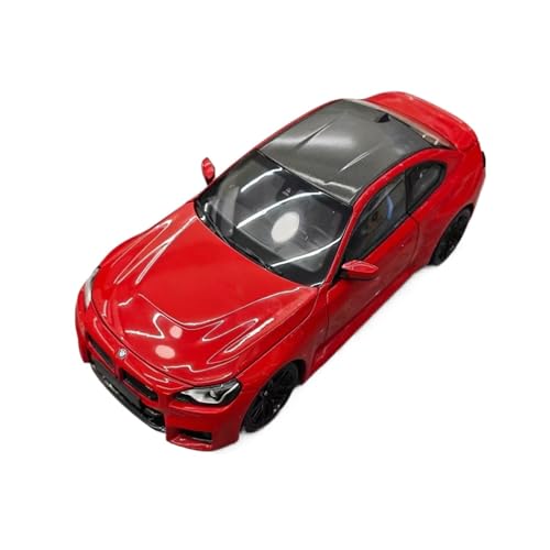 Mini Auto Spielzeug 1/18 Für M2 G87 2023 Legierung Skala Auto Modell Miniatur Sammler Edition Fahrzeug Trauzeugen Geschenk Wohnkultur(Red) von CYQOCD