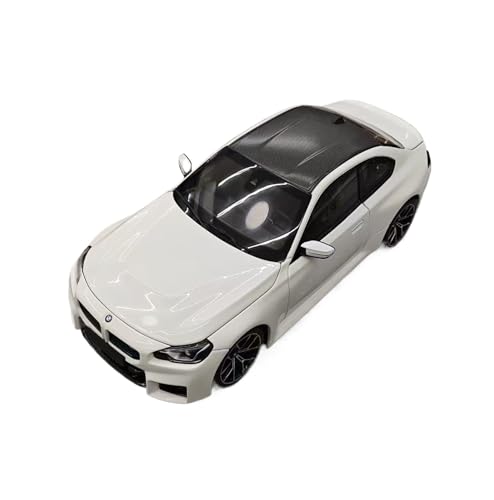 Mini Auto Spielzeug 1/18 Für M2 G87 2023 Legierung Skala Auto Modell Miniatur Sammler Edition Fahrzeug Trauzeugen Geschenk Wohnkultur(White) von CYQOCD
