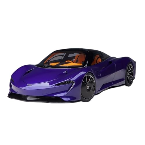Mini Auto Spielzeug 1/18 Für McLaren Speedtail Zweifarbige Druckguss-Ornamente Legierungsmodell Miniaturfahrzeuganzeige Wohnkultur(Purple) von CYQOCD