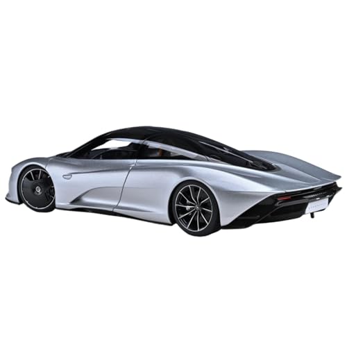 Mini Auto Spielzeug 1/18 Für McLaren Speedtail Zweifarbige Druckguss-Ornamente Legierungsmodell Miniaturfahrzeuganzeige Wohnkultur(Silver) von CYQOCD