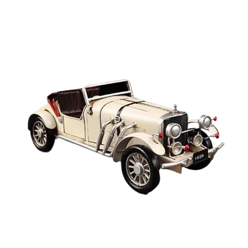 Mini Auto Spielzeug 1/18 Für Metallspielzeug Oldtimer Cabrio Sportwagen Modell Kunsthandwerk Dekoratives Hobby Spielzeug Wohnkultur(White) von CYQOCD