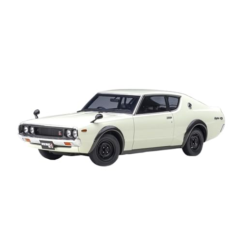 Mini Auto Spielzeug 1/18 Für Nissan Skyline GT-R (KPGC110) Szenensimulationsmodell Große Automodellsammlung Aus Legierung Wohnkultur(Beige) von CYQOCD