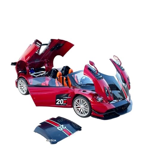 Mini Auto Spielzeug 1/18 Für Pagani Huaya Legierung Version Auto Modell Mit Sound Und Licht Sport Auto Können Schiebe Fahrzeug Wohnkultur(Red) von CYQOCD