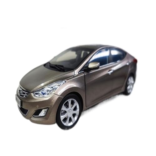 Mini Auto Spielzeug 1/18 Für Peking Hyundai Langdong Elantra Festa Legierung Auto Modell Ornamente Weihnachten Dekoration Wohnkultur(Brown) von CYQOCD