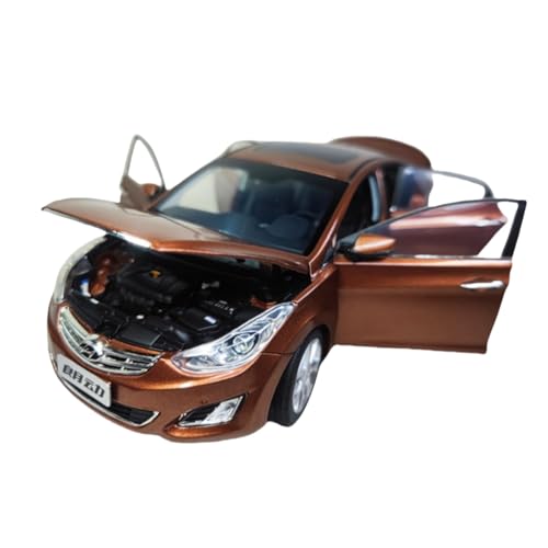 Mini Auto Spielzeug 1/18 Für Peking Hyundai Langdong Elantra Festa Legierung Auto Modell Ornamente Weihnachten Dekoration Wohnkultur(Brown B) von CYQOCD