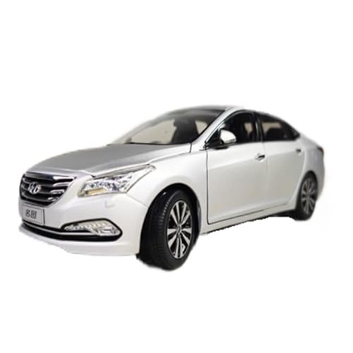 Mini Auto Spielzeug 1/18 Für Peking Hyundai Sonata Papa Freund Valentinstag Auto Modell Reise Spielzeug Autos Wohnkultur(White) von CYQOCD