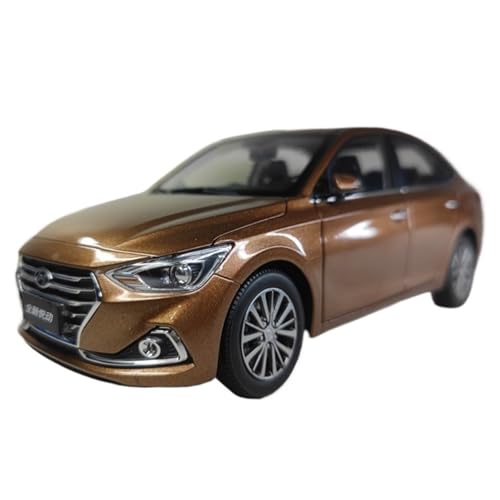 Mini Auto Spielzeug 1/18 Für Peking Hyundai Yuedong Yuena Simulation Ornamente Automodell Druckguss Metallmodell Spielzeug Wohnkultur(Brown) von CYQOCD