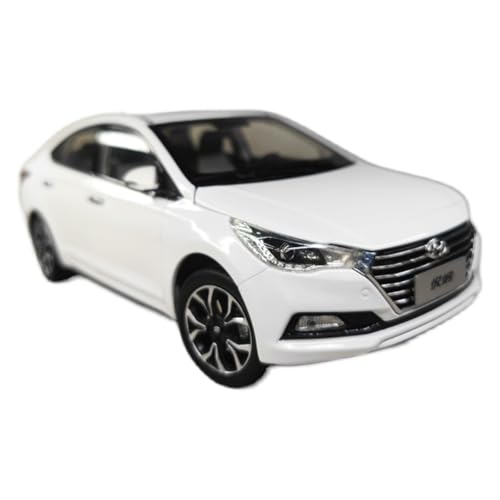 Mini Auto Spielzeug 1/18 Für Peking Hyundai Yuedong Yuena Simulation Ornamente Automodell Druckguss Metallmodell Spielzeug Wohnkultur(White) von CYQOCD