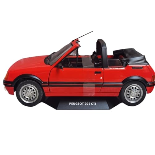 Mini Auto Spielzeug 1/18 Für Peugeot 205 GTI 1989 Cabrio Großformatiges Automodell Aus Legierung Miniatur-Raumdekoration Wohnkultur von CYQOCD
