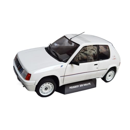 Mini Auto Spielzeug 1/18 Für Peugeot 205 Rallye Mk1 Weißlegierung Automodell Klassisches Simulationsfahrzeug Statisches Spielzeug Wohnkultur von CYQOCD