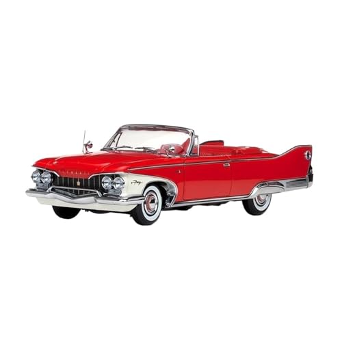 Mini Auto Spielzeug 1/18 Für Plymouth 1960 Cabrio Realistische Legierung Modell Sammeln Vintage Ornamente Wohnkultur(Red) von CYQOCD