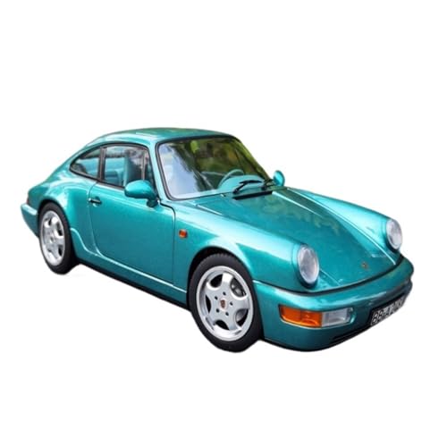Mini Auto Spielzeug 1/18 Für Porsche 911 Carrera4 Realistisches Fahrzeug Legierung Automodell Mehrfarbige Zu Öffnende Tür Metallornamente Wohnkultur(Green) von CYQOCD