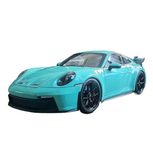 Mini Auto Spielzeug 1/18 Für Porsche 911 GT3 2021 Modell Gun Car Großmaßstab Realistisches Modell Legierung Fahrzeug Erwachsene Favorit Wohnkultur(Green A) von CYQOCD
