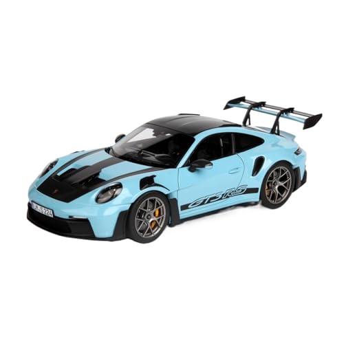 Mini Auto Spielzeug 1/18 Für Porsche 911 GT3 2022 Legierung Modell Blau DREI-türige Version Supercar Metall Fahrzeug Wohnkultur von CYQOCD