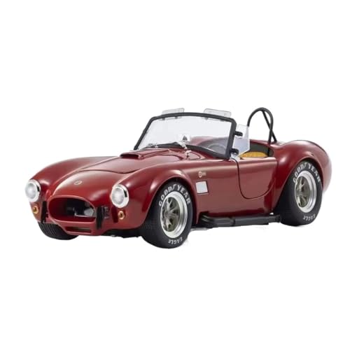 Mini Auto Spielzeug 1/18 Für Shelby Cobra 427S/C Legierung Simulierte Metall Auto Modell Display Rot Schwarz Lieblings Sammlung Wohnkultur(Red) von CYQOCD