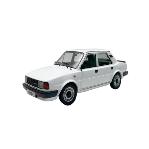 Mini Auto Spielzeug 1/18 Für Skoda Limited Edition 120 L Legierung Auto Modell Mini Fahrzeug Spielzeug Display Betrachtung Weiß Wohnkultur von CYQOCD
